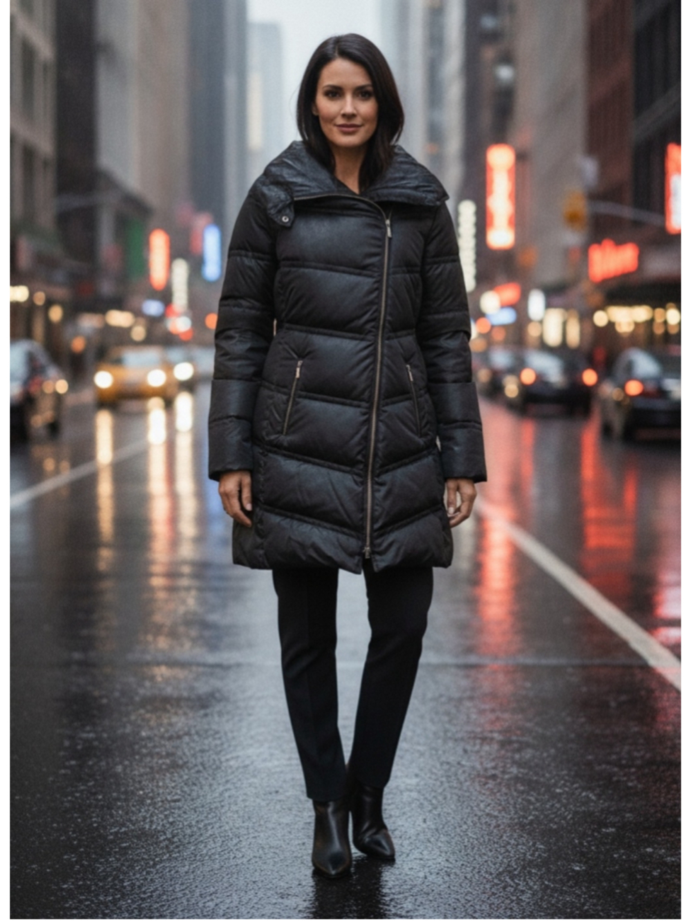 Laundry by Shelli Segal Black Puffer Coat Women's Size 2X